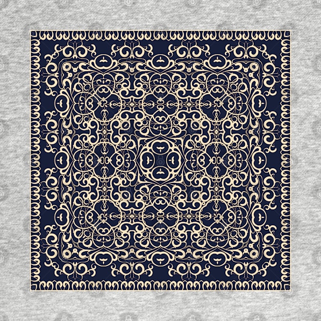 Bright square arabic ornate pattern by IrinaGuArt